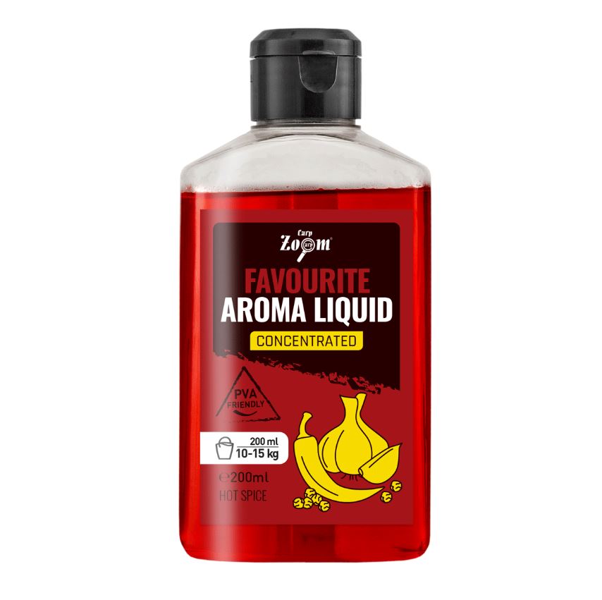 Carp Zoom Favourite Aroma Liquid Plus - 200 ml/pálivé koření