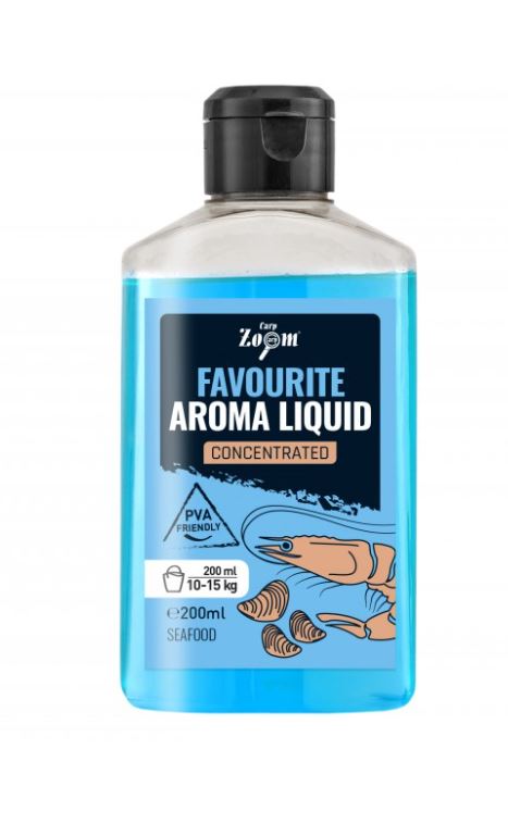 Carp Zoom Favourite Aroma Liquid Plus - 200 ml/mořské plody