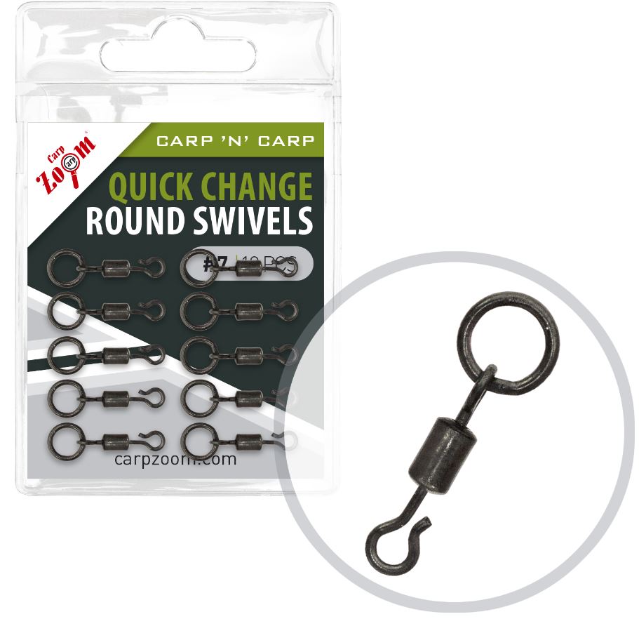 Carp Zoom Rychlovýměnný obratlík Quick Change Ring Swivel - 10 ks/vel.7