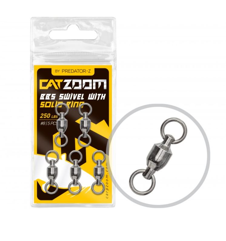 Carp Zoom Obratlik BBS Swivel With Solid Ring - 3 ks/250 lb/vel.8