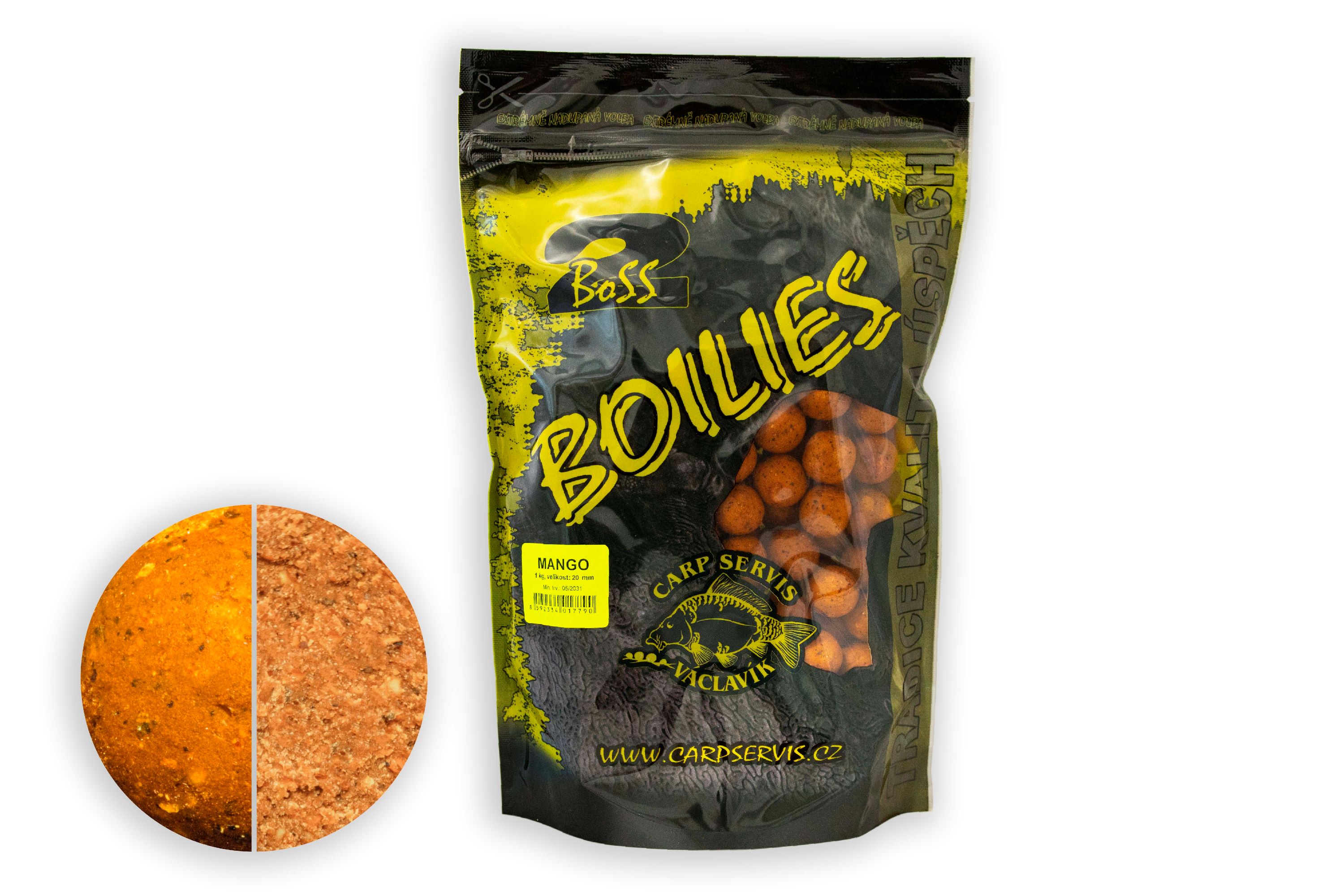 CSV Boilies Boss2 - 1 kg/20 mm/Mango