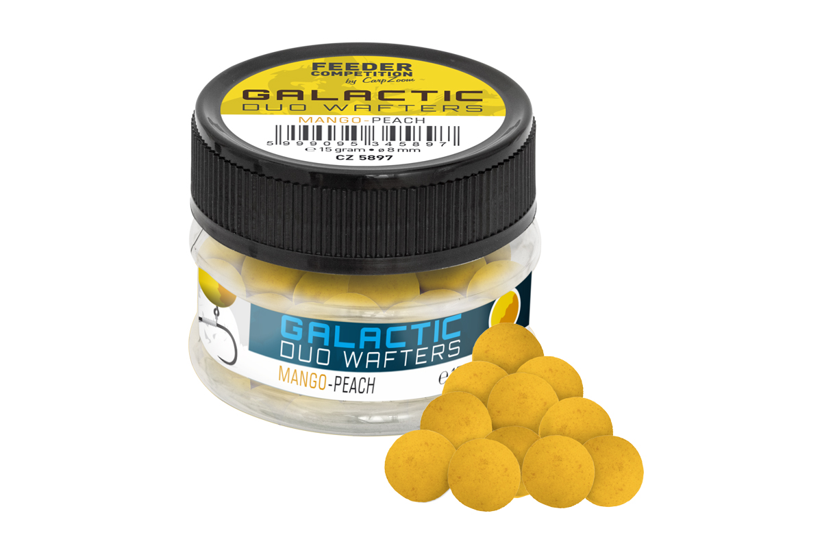 Carp Zoom Galactic Duo Wafters - 15 g/8 mm/Mango-Broskev