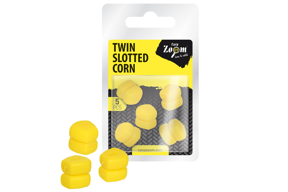 Carp Zoom Umělá kukuřice Twin Slotted Corn - 5 ks/Žlutá