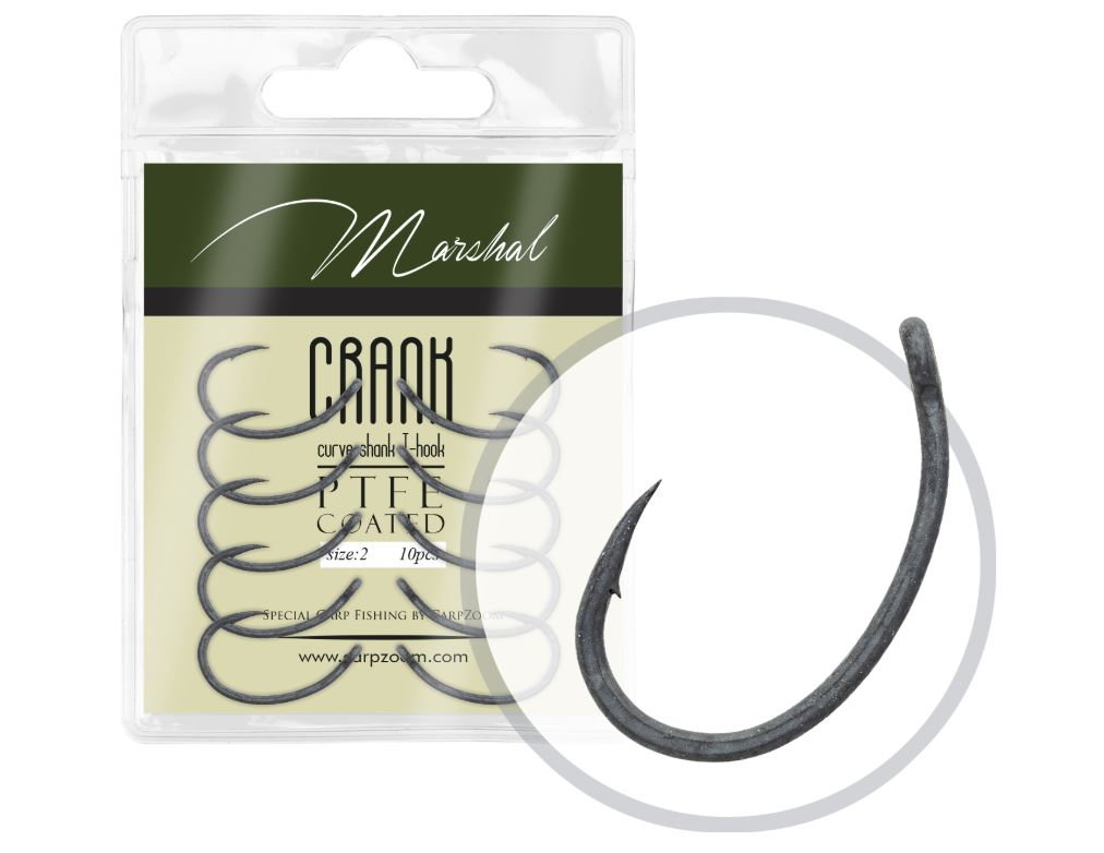 Carp Zoom Háčky Marshal Crank Hook - 10 ks/vel.8