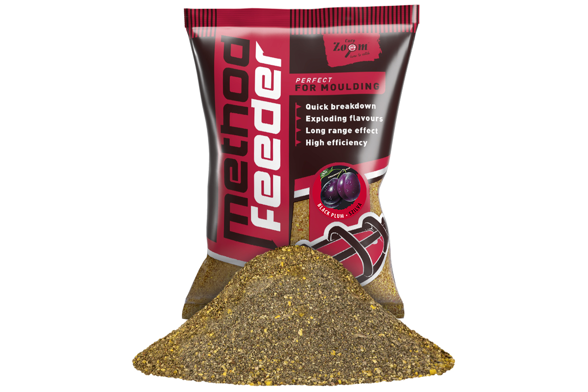 Carp Zoom Method Feeder Groundbaits - 1 kg/Černá švestka (studená voda)
