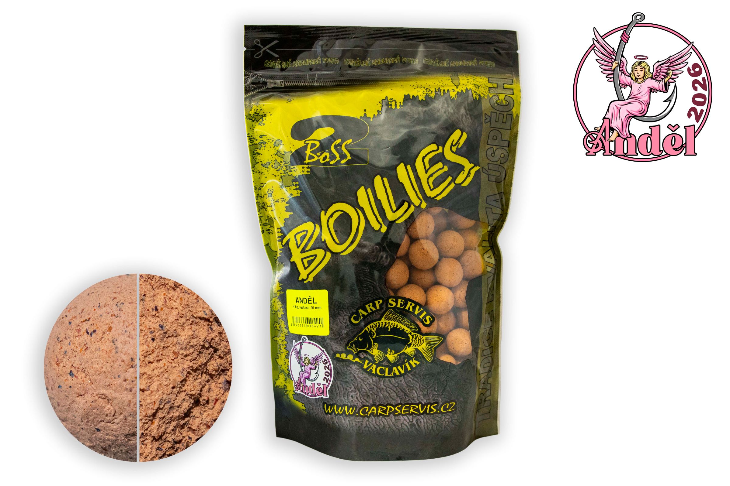 CSV Boilies Boss2 - 1 kg/25 mm/Anděl
