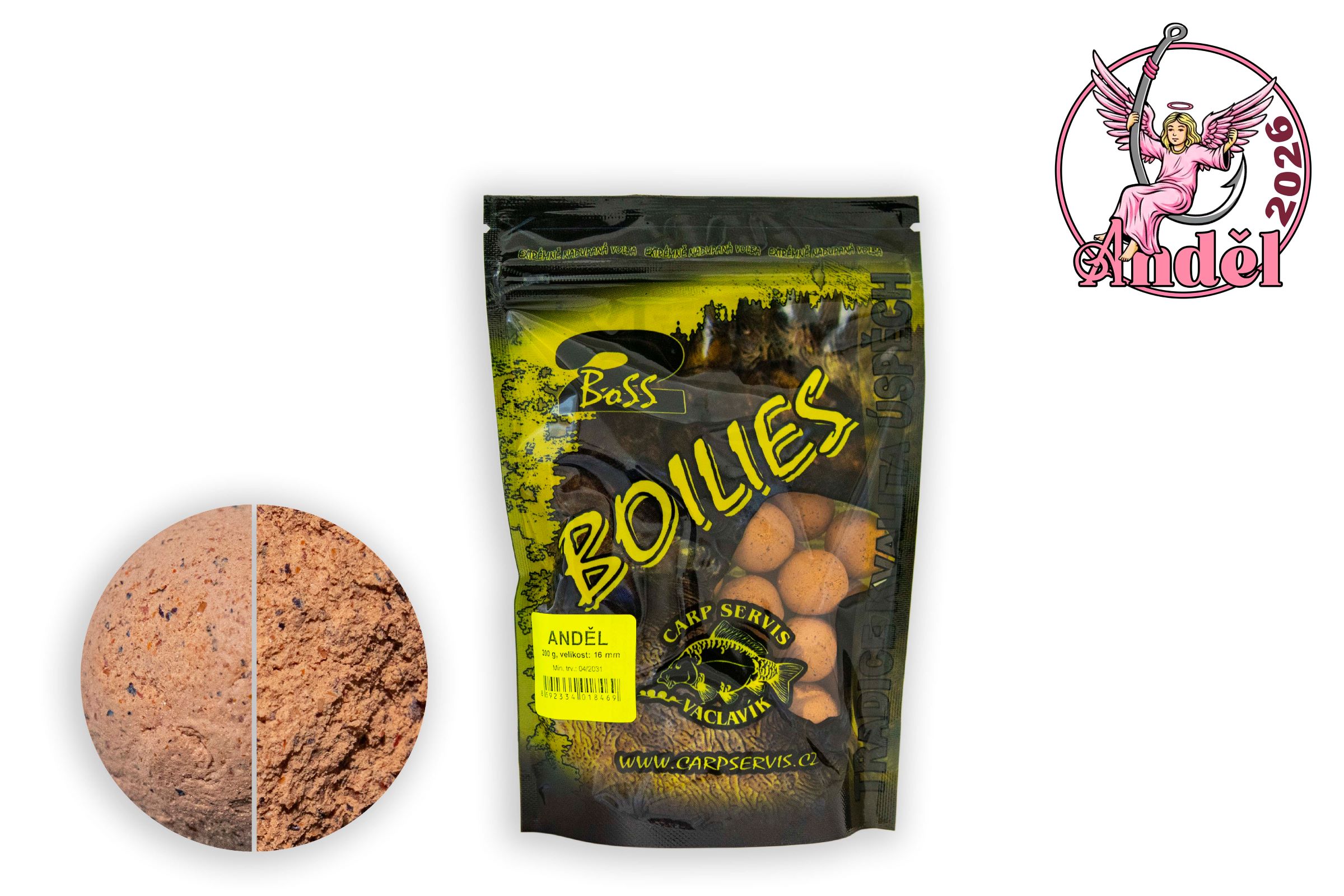 CSV Boilies Boss2 - 200 g/16 mm/Anděl