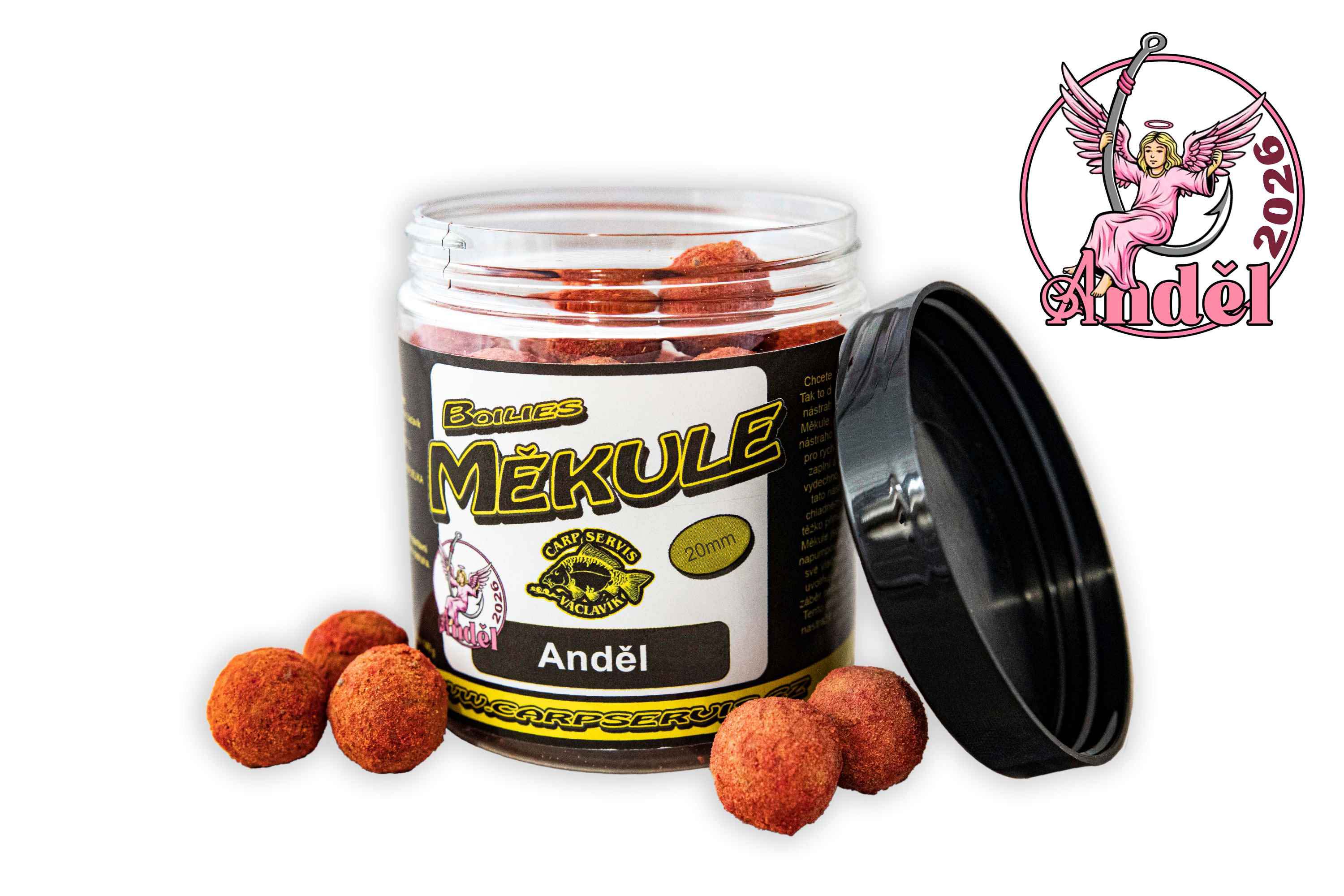 CSV Boilies Měkule - 140 g/20 mm/Anděl
