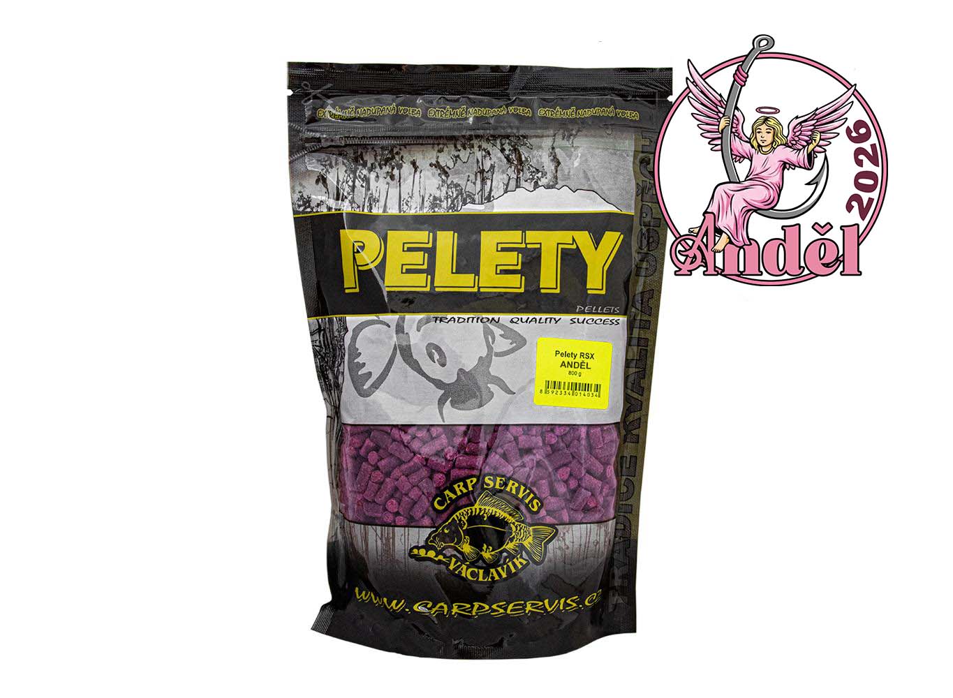 CSV Pelety RSX - 800 g/6 mm/Anděl/růžová