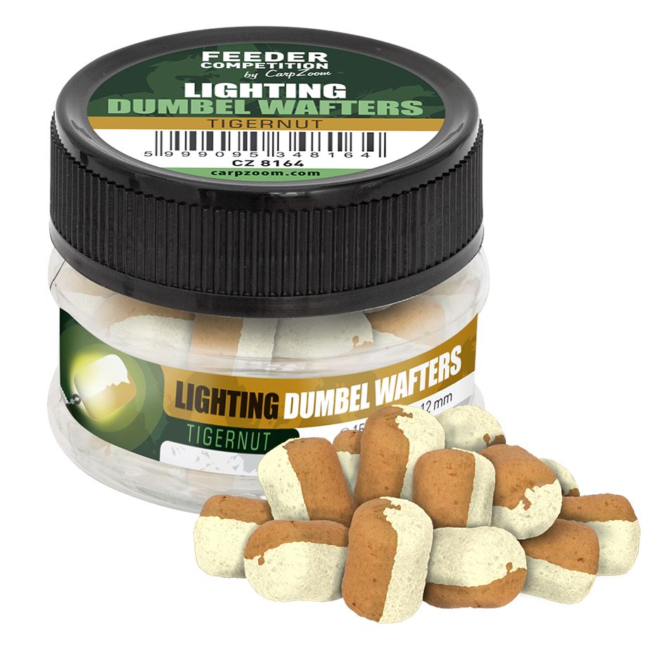 Carp Zoom Lighting Dumbel Wafters - 15 g/8x12 mm/Tygří ořech