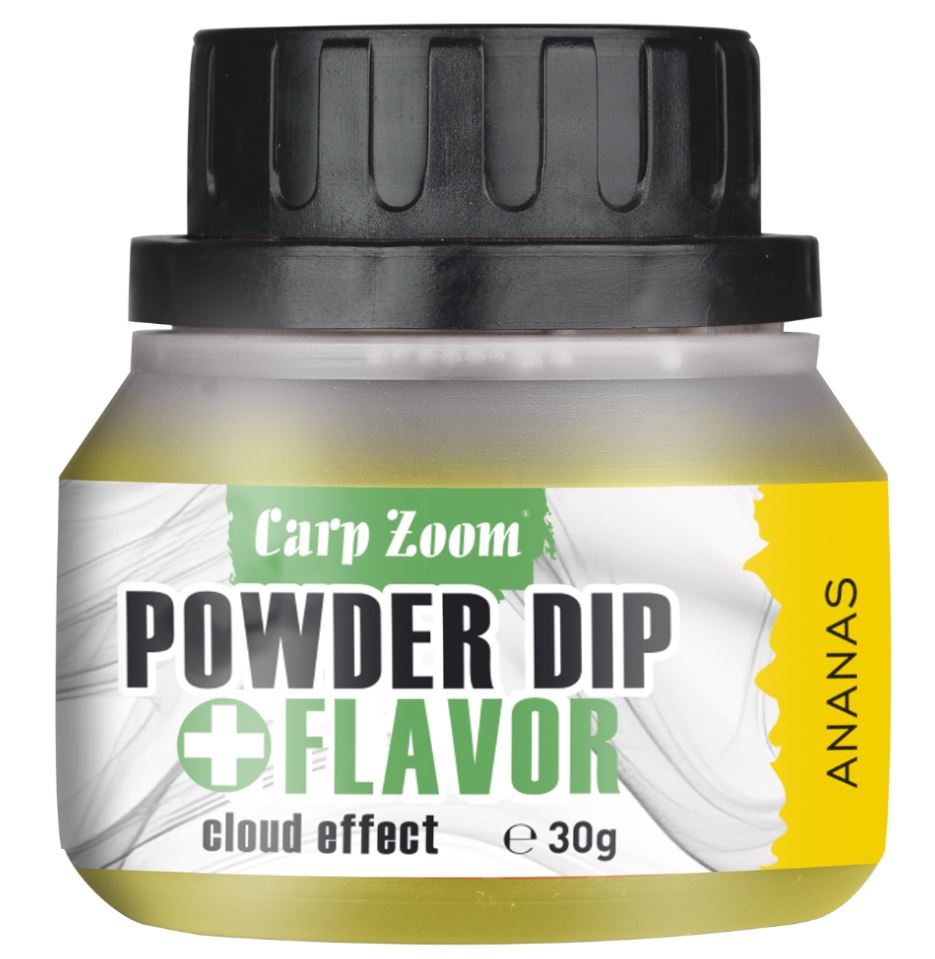 Carp Zoom Powder Dip+Flavor - 30 g/Ananas/žlutá