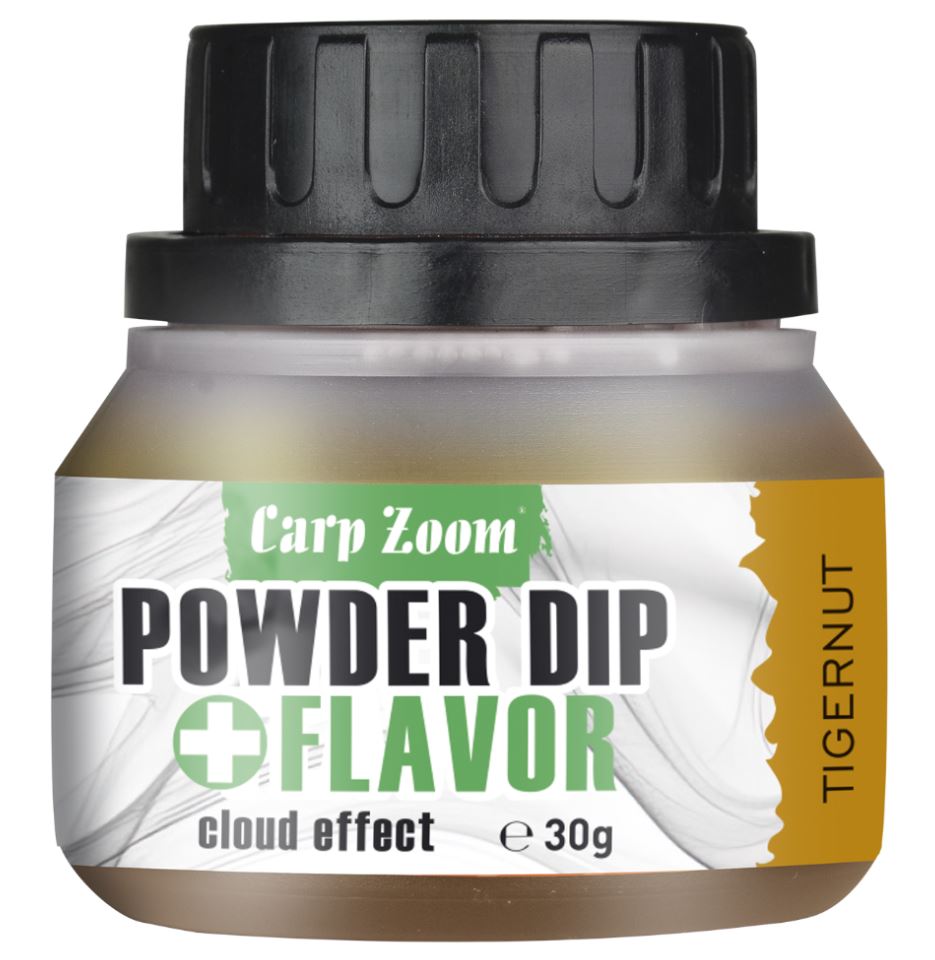 Carp Zoom Powder Dip+Flavor - 30 g/tygří ořech/hnědá