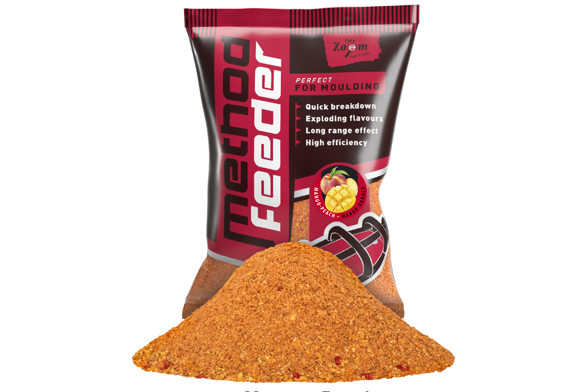 Carp Zoom Method Feeder Groundbaits - 1 kg/Mango-Broskev