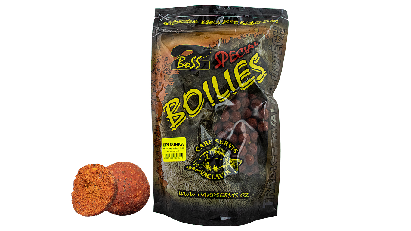 CSV Boilies Boss2 SPECIÁL - 1 kg/25 mm/Brusinka