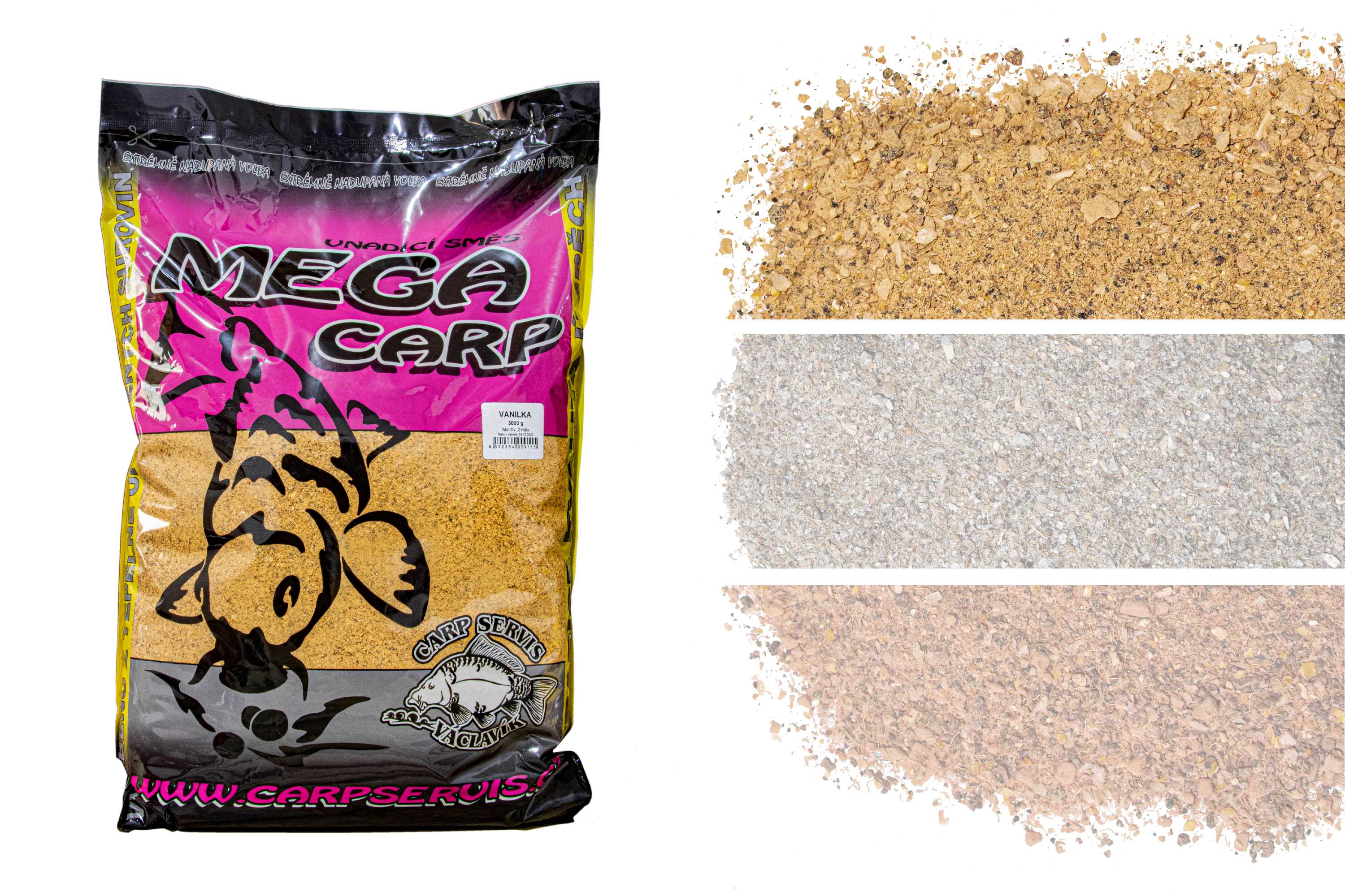 CSV Vnadící směs Megacarp - 3 kg/Vanilka/žlutá