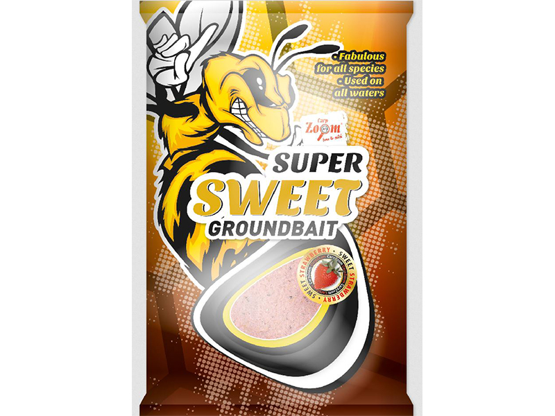 Carp Zoom Super Sweet Groundbaits - 1 kg/Sladká jahoda
