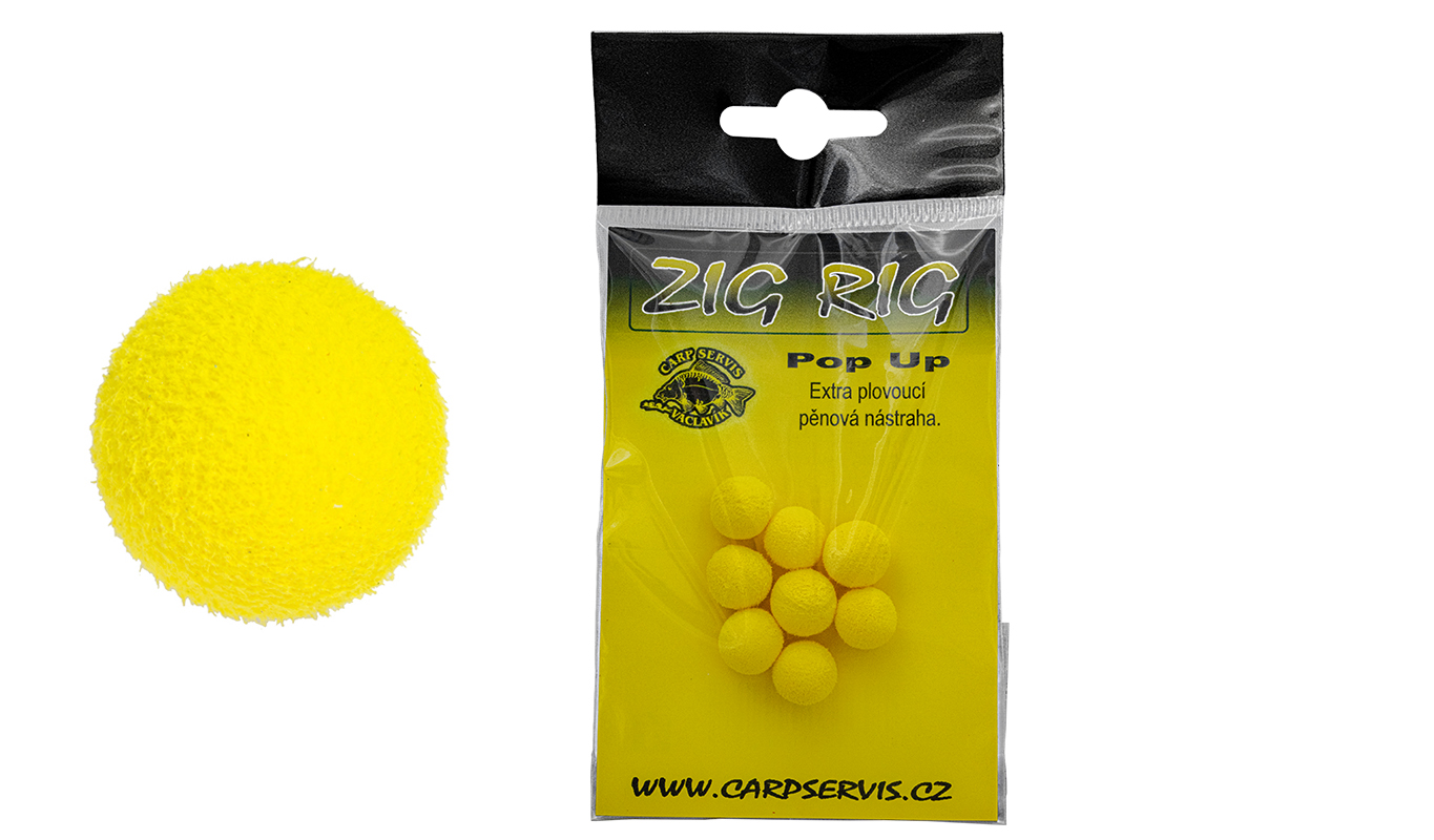 CSV Pěnová nástraha Pop Up - 14 mm/žlutá