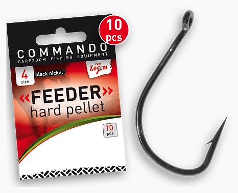 Carp Zoom Háčky Feeder Hard Pellet - 10 ks/vel.10