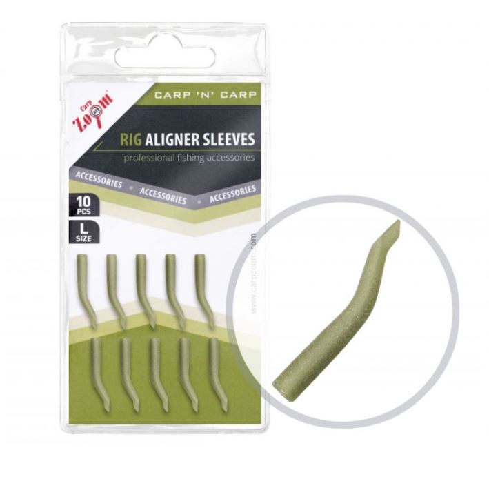 Carp Zoom Rovnátko Rig Aligner Sleeve - 10 ks/zelená matná/vel.L