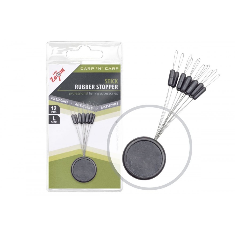 Carp Zoom Zarážka Stick Rubber Stopper - 12 ks/vel.M