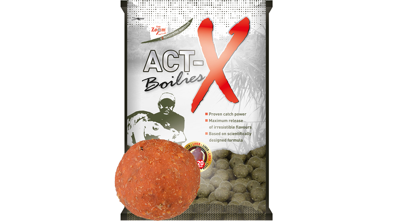Carp Zoom Act-X Boilies - 800 g/20 mm/Exotické ovoce