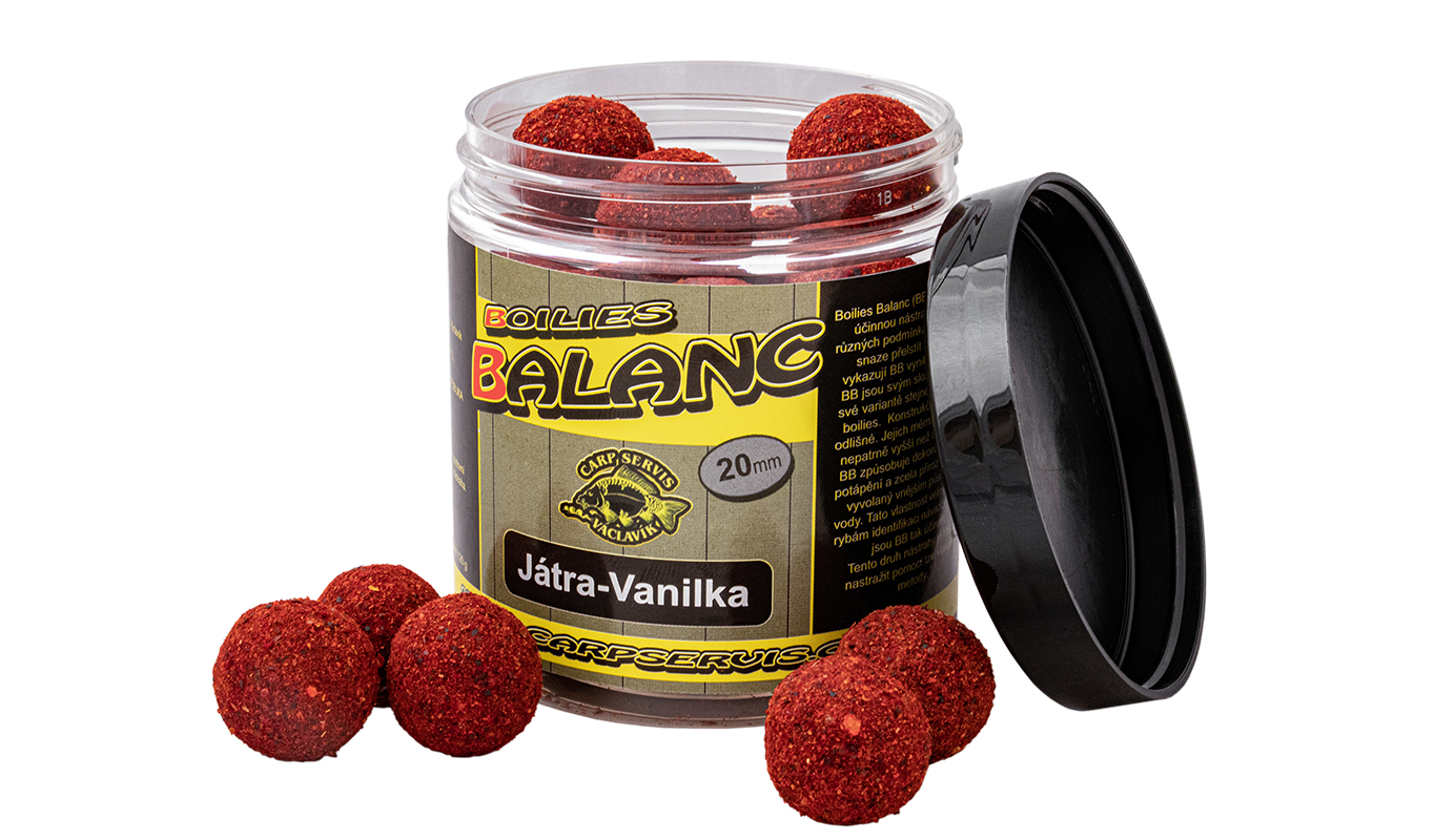 CSV Boilies Balanc - 120 g/20 mm/Játra-Vanilka