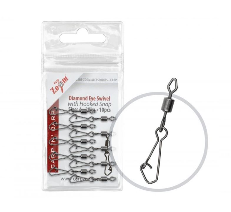 Carp Zoom Obratlík s karabinou - 10 ks/vel.4