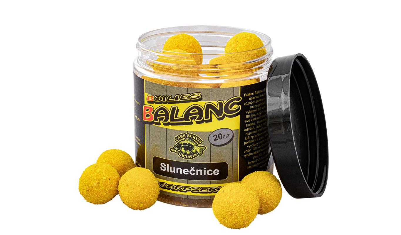 CSV Boilies Balanc - 120 g/20 mm/Slunečnice