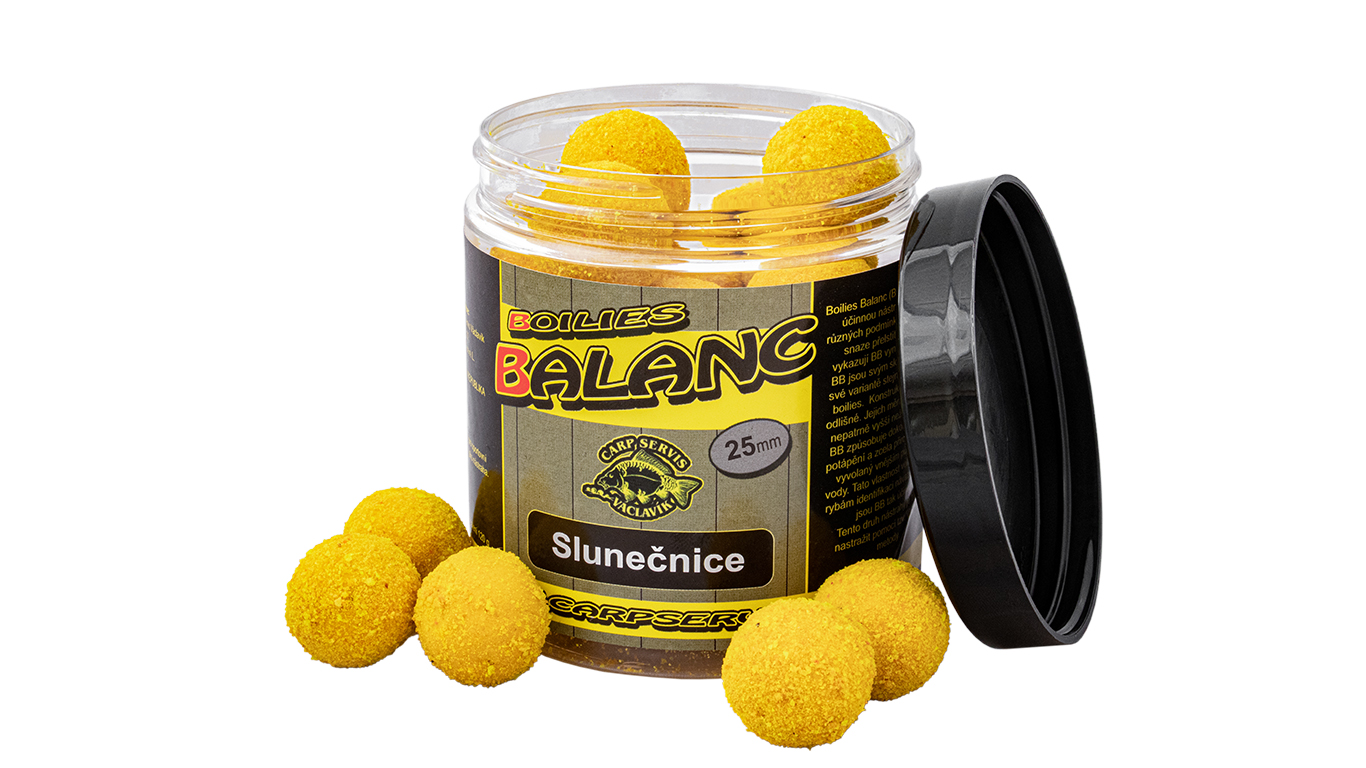 CSV Boilies Balanc - 120 g/25 mm/Slunečnice