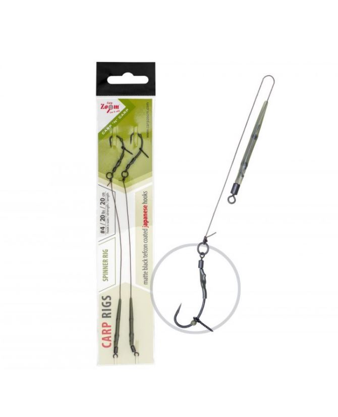 Carp Zoom Návazec Spinner Rig - 2 ks/20 cm/15 lb/vel.6