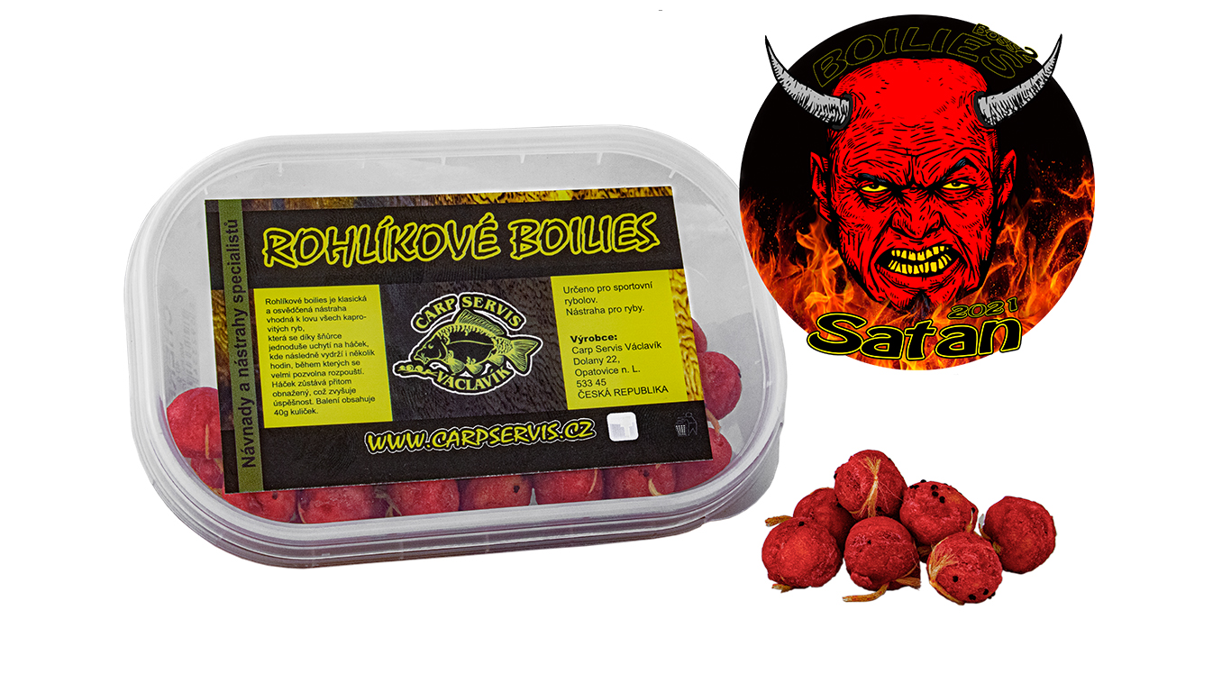 CSV Rohlíkové boilies - 40 g/Satan