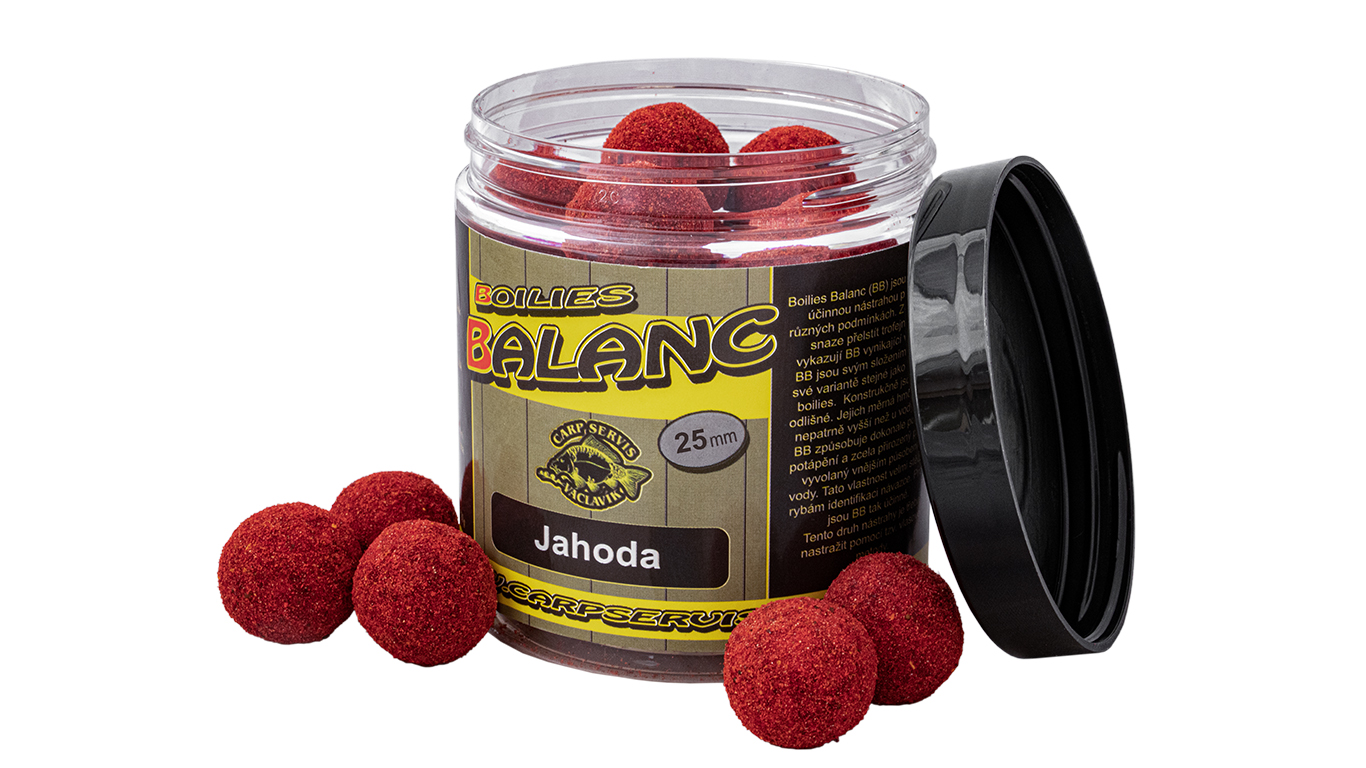 CSV Boilies Balanc - 120 g/25 mm/Jahoda