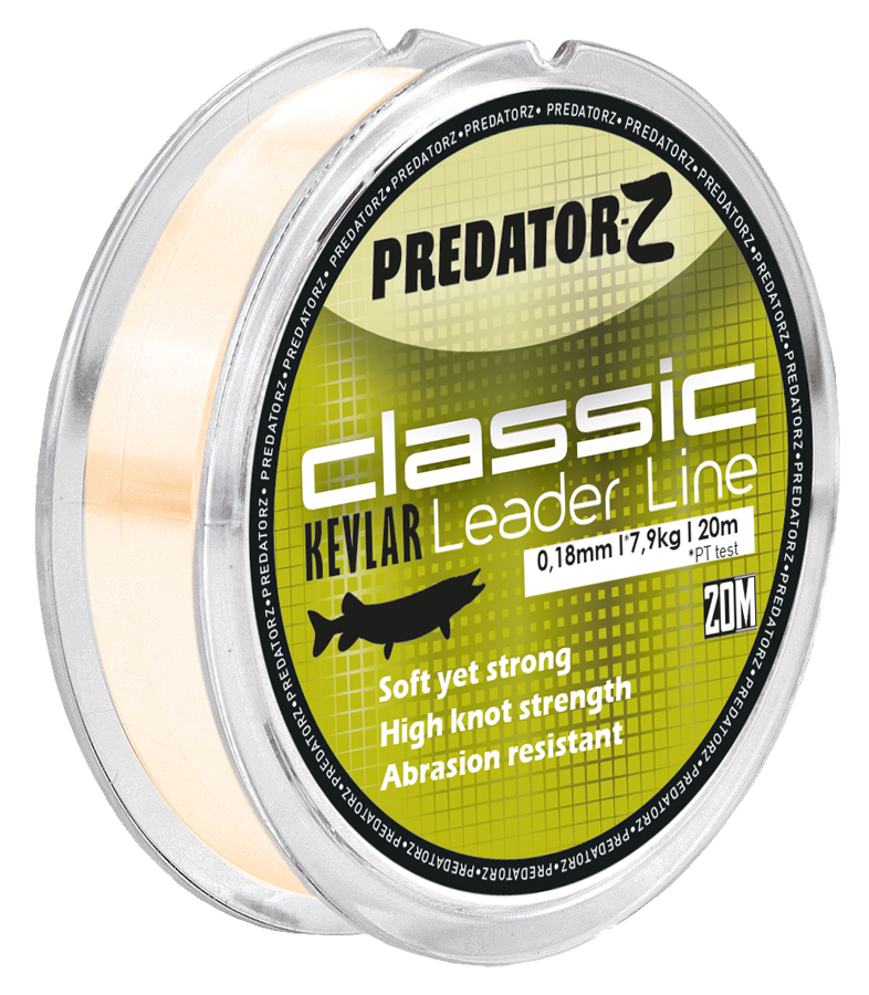 Carp Zoom Šňůra Classic Kevlar Leader Line - 20 m/0,18 mm/7,90 kg