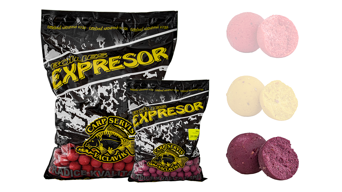 CSV Boilies Expresor - 2 kg/20 mm/Višňová perla