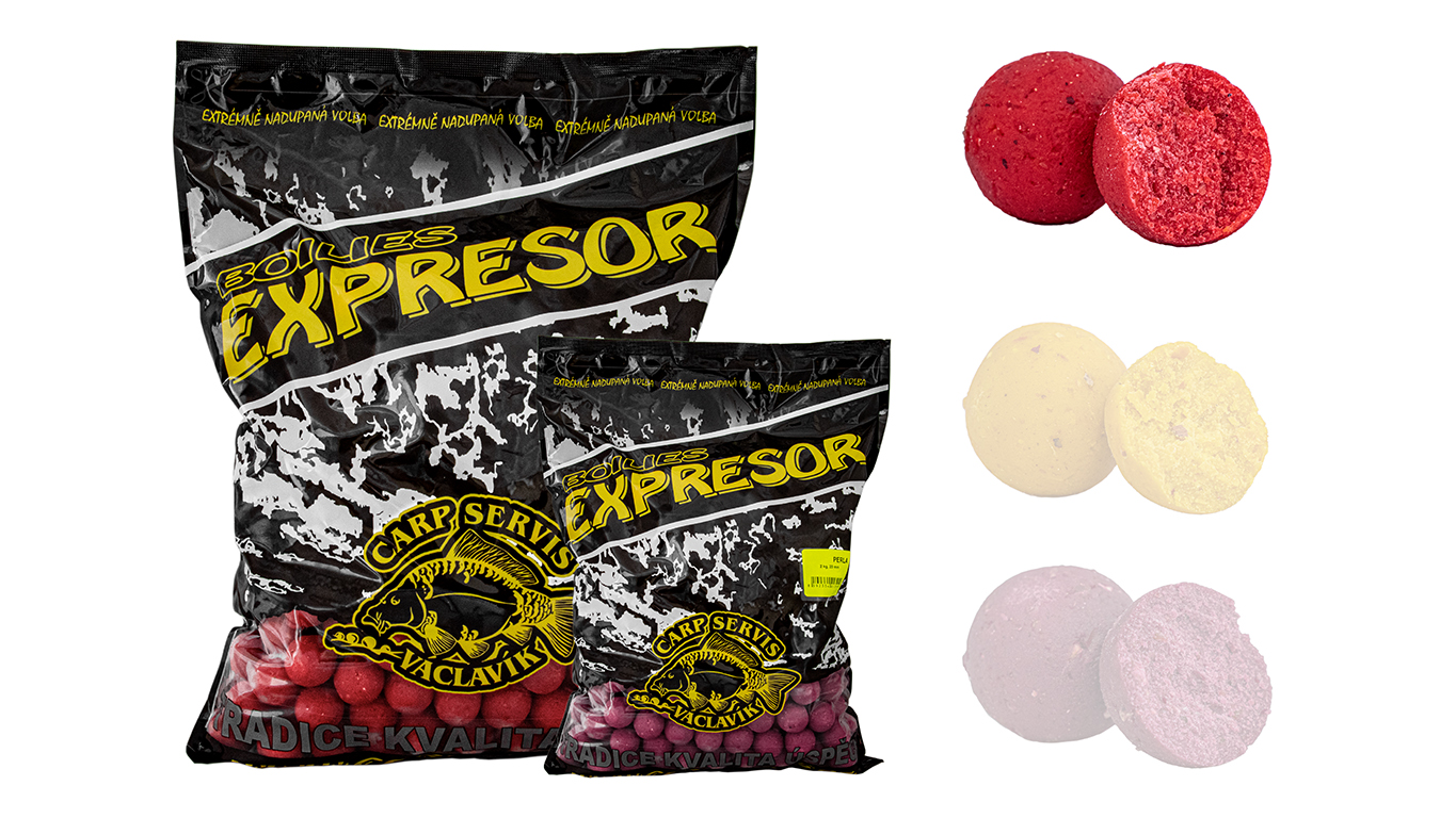 CSV Boilies Expresor - 800 g/20 mm/Krvavá perla