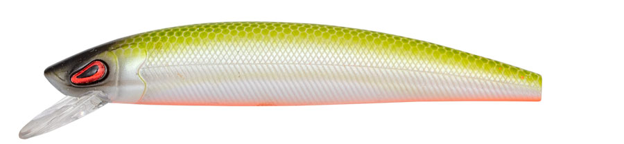 Carp Zoom Wobler Arrow Minnow - 9 cm/9,2 g/plovoucí/fluo zeleno-bílá