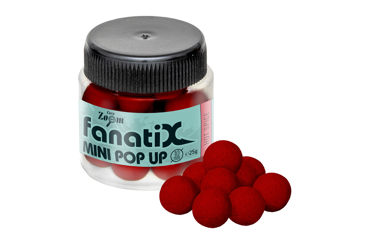 Carp Zoom Fanati-X Mini Pop Up Boilies - 25 g/10 mm/Pálivé koření