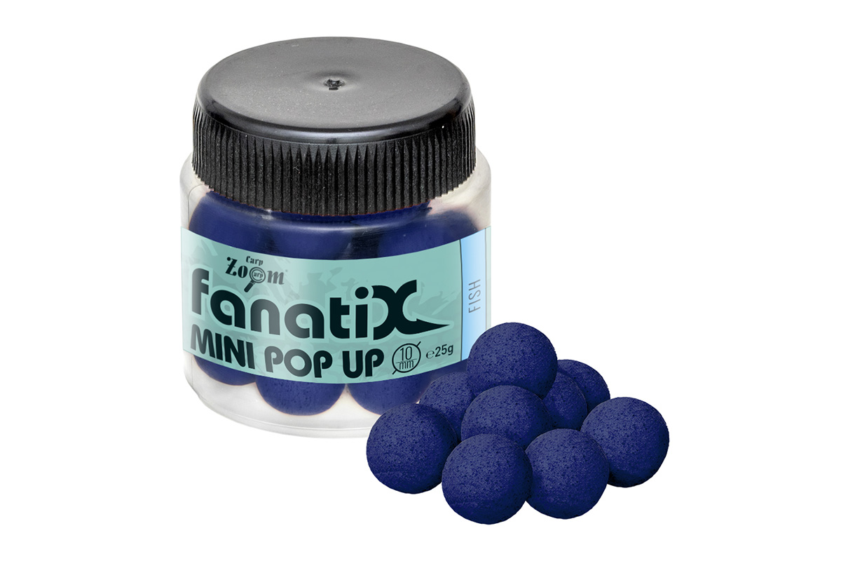 Carp Zoom Fanati-X Mini Pop Up Boilies - 25 g/10 mm/Ryba