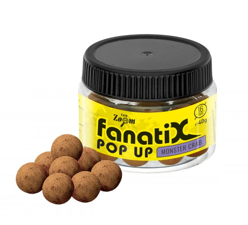 Carp Zoom Fanati-X Pop Up Boilies - 40 g/16 mm/Monster krab