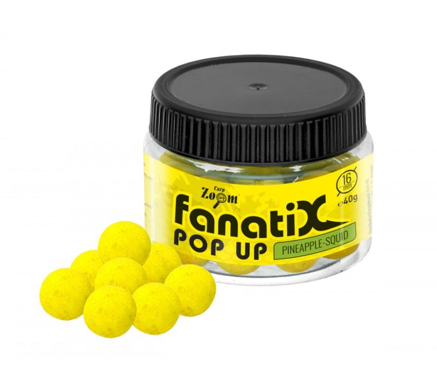 Carp Zoom Fanati-X Pop Up Boilies - 40 g/16 mm/Ananas-Oliheň