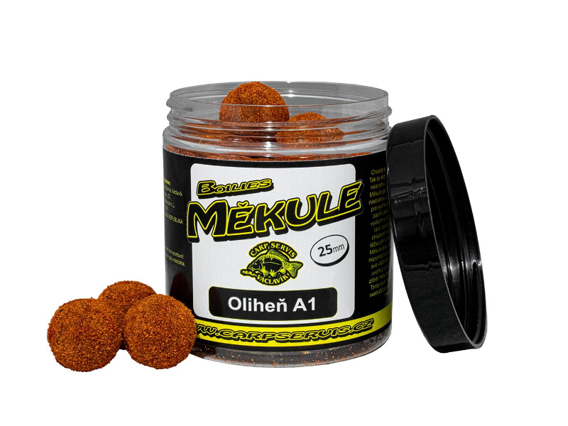 CSV Boilies Měkule - 140 g/25 mm/Oliheň A1