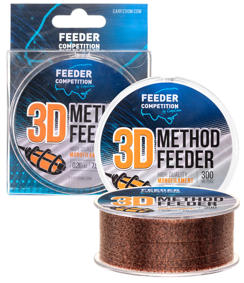 Carp Zoom Vlasec 3D Method Feeder Line - 300 m/0,18 mm/4,3 kg