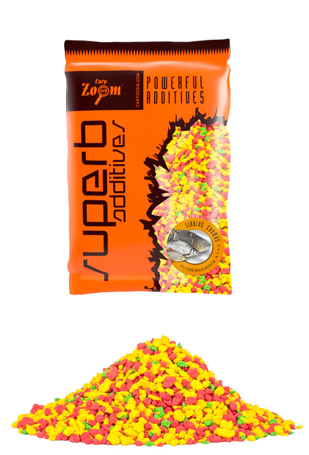 Carp Zoom SuperB additive Anglická vločka - 250 g/plovoucí/červená-žlutá-zelená