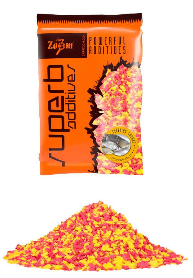Carp Zoom SuperB additive Anglická vločka - 250 g/plovoucí/červená-žlutá