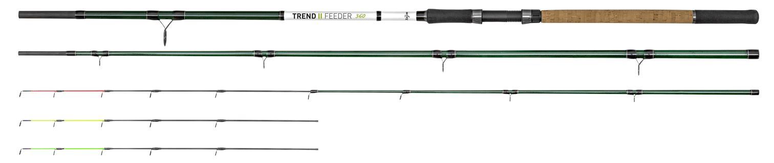 Carp Zoom Trend-II feeder rod, 390cm, 180g, 3+3 sections